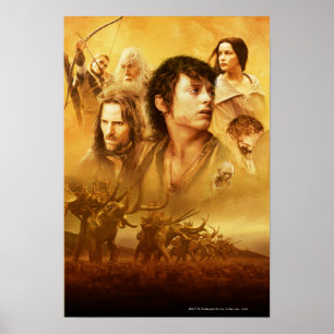 Teckenkollage Poster