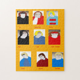 Teckenkollage Teckning Pussel