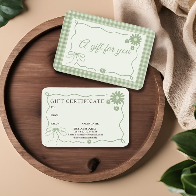 Teckenkort för återställande av klassisk Grönt med Visitkort (Skapare uppladdad)