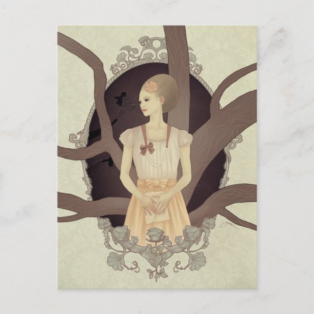 Teckenkort för att krossa Kärlek och patienten Vykort (Framsida)