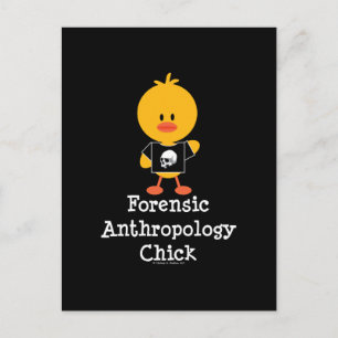 Teckenkort för kriminalteknisk antropologi Chick Vykort