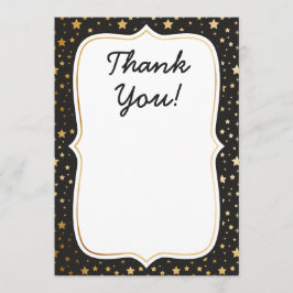 Teckenkort för magiskt tema för födelsedagstack tack kort