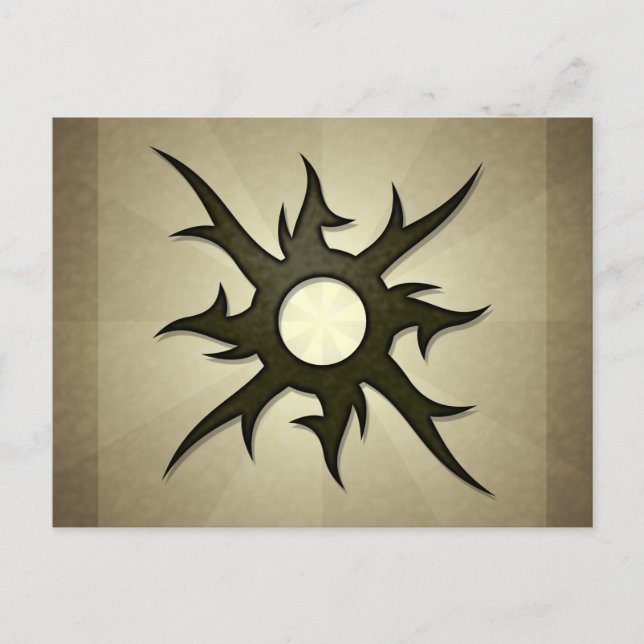 Teckenkort för stamsolär Thorns Vykort (Framsida)