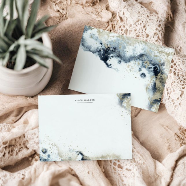 Teckenkort för Vinkar och stationär vattenfärg Anteckningskort (Skapare uppladdad)