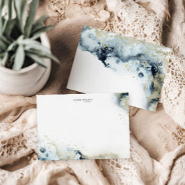 Teckenkort för Vinkar och stationär vattenfärg Anteckningskort