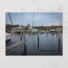 Teckenkort från Edenton Marina Vykort