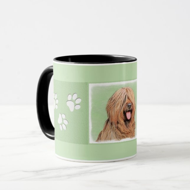 Teckenmålning - Styrka originalbild av Hund Mugg (Framsida vänster)