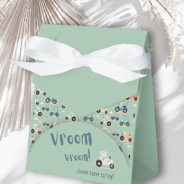 Teckenruta för babydusch liten traktor presentaskar