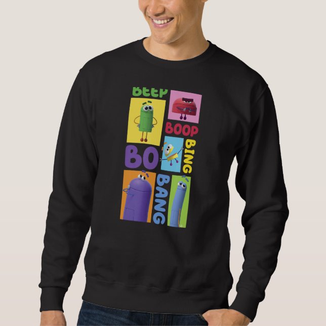 Teckenruta uppåt lång ärmad tröja (Framsida)