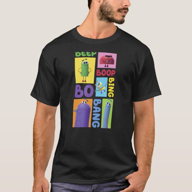 Teckenruta uppåt t shirt (Framsida)