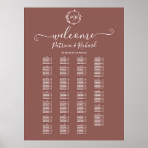 Teckenskylt för monogram alfabetiskt placeringsdia