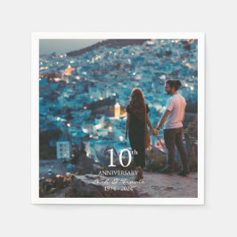 Teckensnitt för anpassningsbar med bröllop-chic, å pappersservett