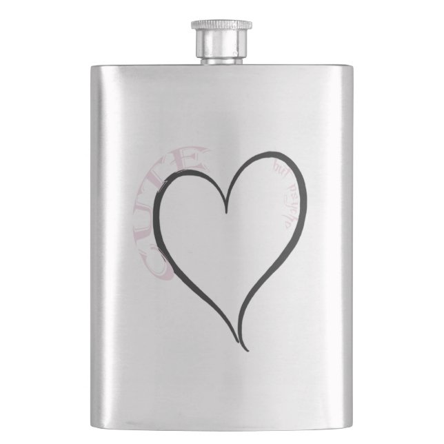 Teckensnitt för Rosa av ljus men Psycho Black Hear Fickplunta (Framsidan)