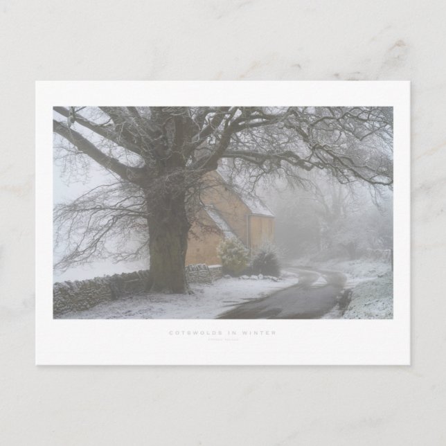 Teckensnitt i vinter vykort (Framsida)