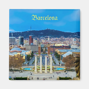 Teckensnitt Montjuic, Barcelona magnet