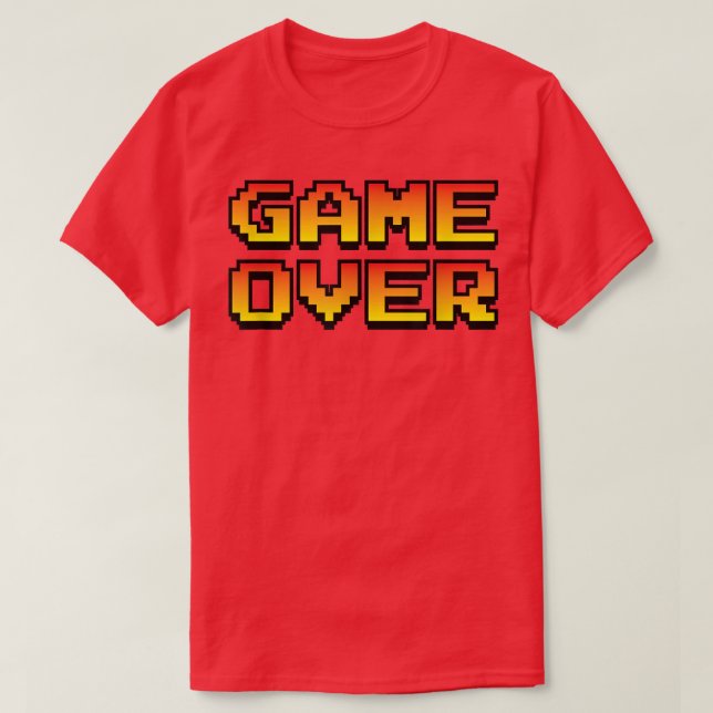 Teckensnitt T-Shirt för spel över ~ Videospel (Design framsida)