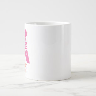 Teckensnittsikon för män och kvinnor jumbo mugg