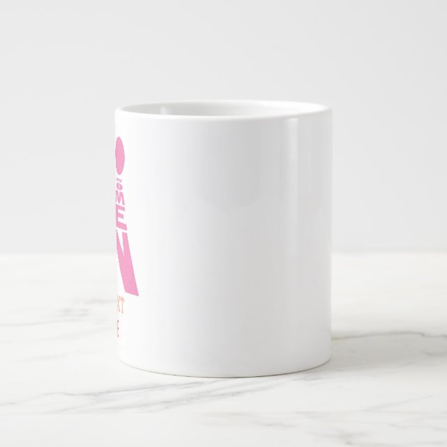 Teckensnittsikon för män och kvinnor jumbo mugg (Framsidan)