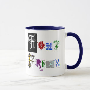 Teckensnittssymboldesigner Freak som spelar Mugg