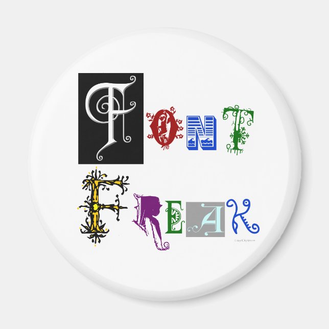 Teckensnittstypografi - Freak Magnet (Framsidan)