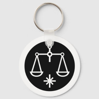 Teckensnittszodiac: LIBRA + Färg & Idéer Nyckelring