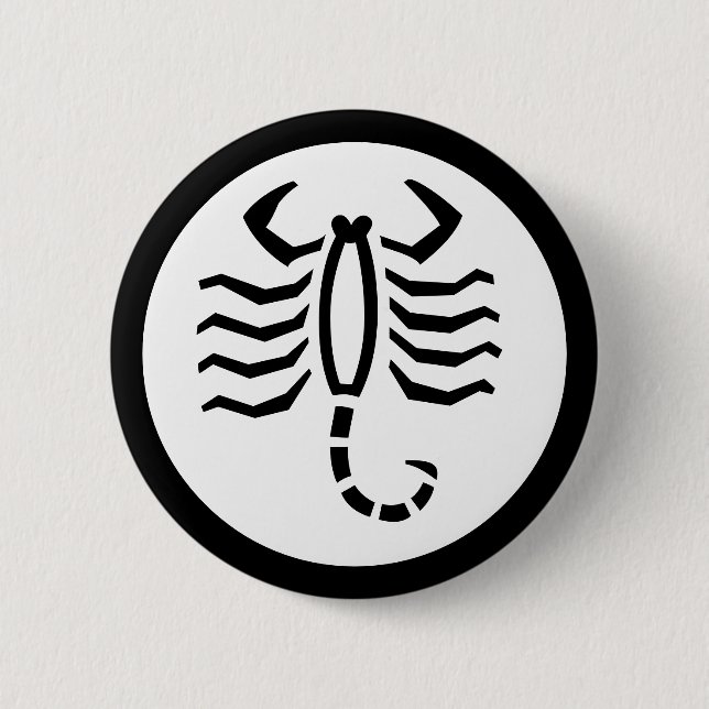 Teckensnittszodiac: SCORPIO + Färg & Ideas Knapp (Framsida)
