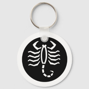 Teckensnittszodiac: SCORPIO + Färg & Ideas Nyckelring