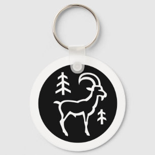 Teckensnittszodiak: CAPRICORN + Färg & Ideas Nyckelring