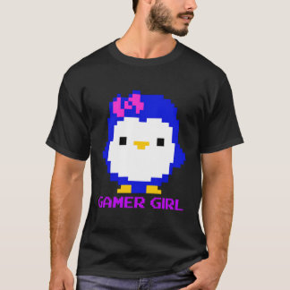 Teckenspelaren Gi för Cute Penguin Kawaii-videospe T Shirt
