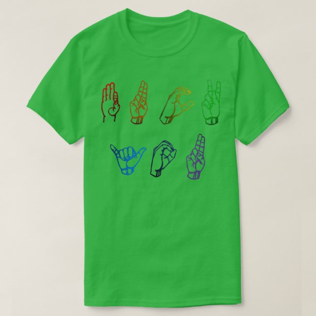 teckenspråk 27 t shirt (Design framsida)