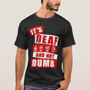 Teckenspråk döv medvetenhet Handprat Asl Lenguaj T Shirt