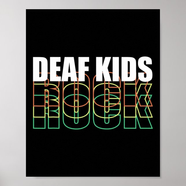 Teckenspråk för döva barn  poster (Framsidan)