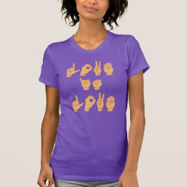 TECKENSPRÅK FÖR KÄRLEK ÄR KÄRLEK T SHIRT