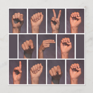 Teckenspråk Spara datum Inbjudningar