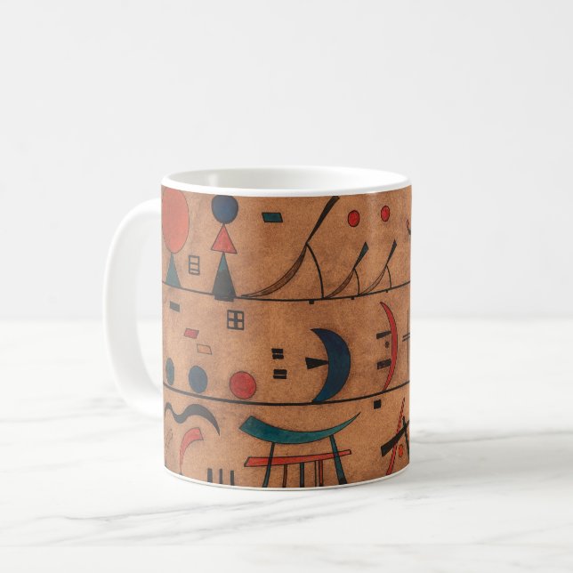 Teckensträngar | Wassily Kandinsky | Kaffemugg (Framsida vänster)