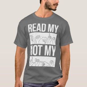 Teckenteckenspråk döv-dövhet 3 t shirt