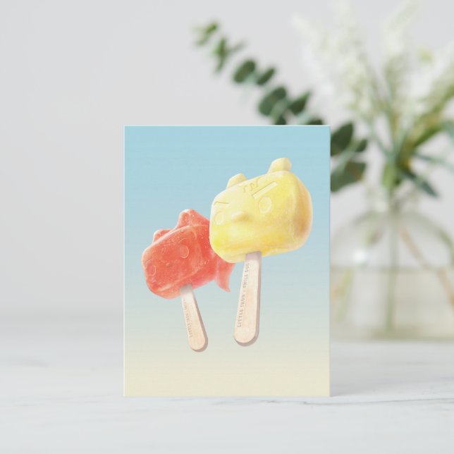 Teckentoppisar Meddelande Vykort (Stående Fram)