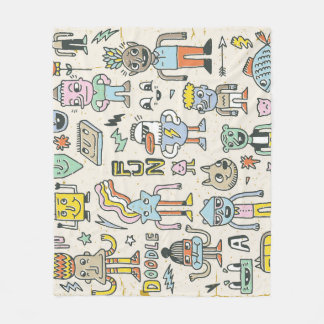 Teckenuppsättning för Vintage Fleecefilt