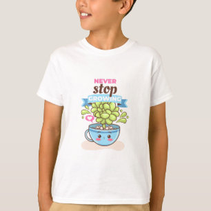 Teckenväxter - växande barn t shirt