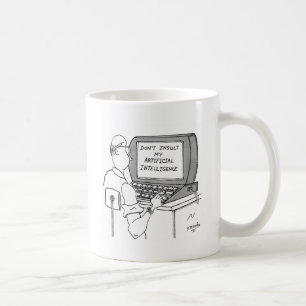 Tecknad 1931 för konstgjord intelligens kaffemugg