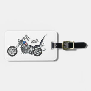 Tecknad 1950 - motorcykel för köpare bagagebricka