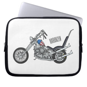 Tecknad 1950 - motorcykel för köpare laptop fodral