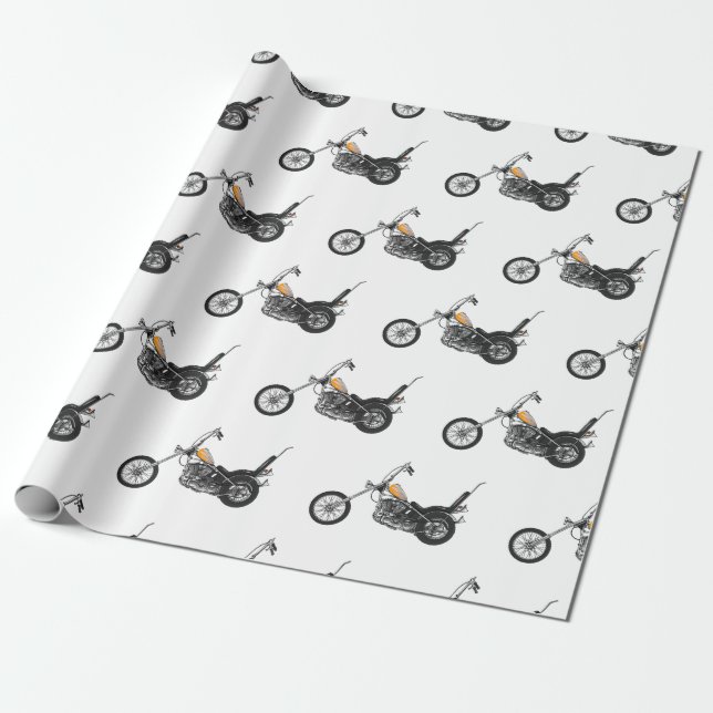 Tecknad 1950 - motorcykel för köpare presentpapper (Utrullad)