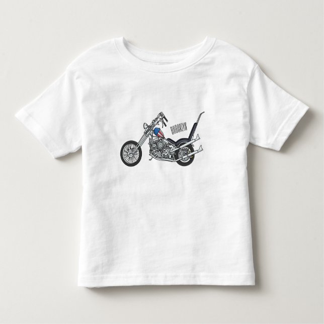 Tecknad 1950 - motorcykel för köpare t shirt (Framsida)