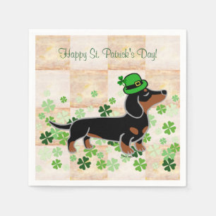 Tecknad 5 för St Patrick dagtax Pappersservett