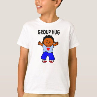 tecknad African American boyes longtärmades T-shirt