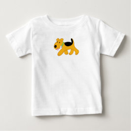 Tecknad Airedale Terrier Baby Bra Jersey T-Shirt