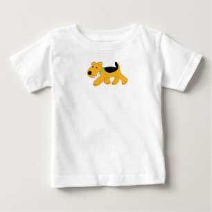 Tecknad Airedale Terrier Baby Bra Jersey T-Shirt