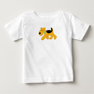 Tecknad Airedale Terrier Baby Bra Jersey T-Shirt