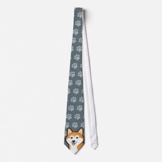 Tecknad Akita Inu/Shiba Inu Slips (Framsida)